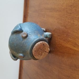 Cutest little piggy bank handmade pottery